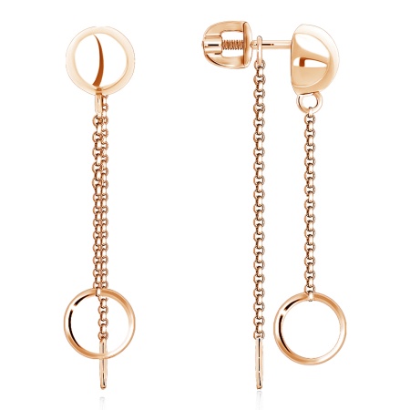 Купить оптом пусеты из серебра без вставок 2320405188-4 от Krasnoe