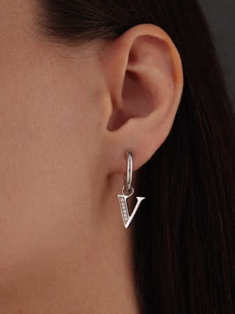 Купить оптом серьги из серебра с фианитами 2340205862л от Krasnoe