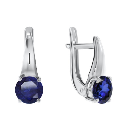 Купить оптом серьги из серебра с ситаллами 2340880254-82 от Krasnoe