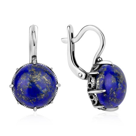 Купить оптом серьги из серебра с лазуритами 2310476327 от Krasnoe