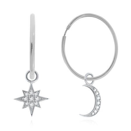 Купить оптом серьги из серебра с фианитами 2344202823л от Krasnoe