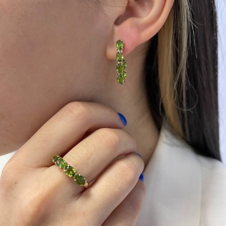 Купить оптом серьги из серебра с фианитами 2320201182-65 от Krasnoe