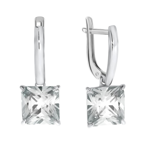 Купить оптом серьги из серебра с хрусталём 2340520279-1 от Krasnoe