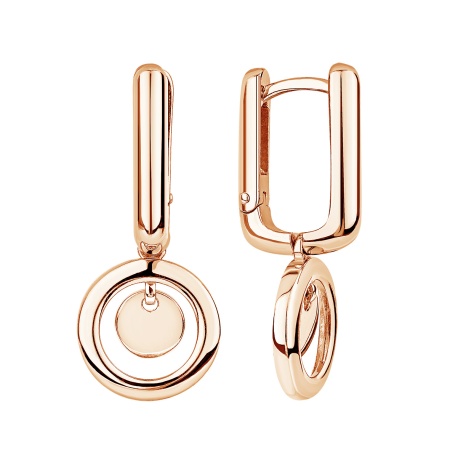 Купить оптом серьги из серебра без вставок 2320405301 от Krasnoe