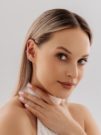 Купить оптом серьги из серебра без вставок 2340405443-9 от Krasnoe