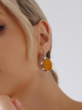 Купить оптом серьги из серебра с агатами 2340395808-1-50 от Krasnoe