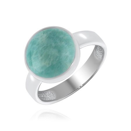 Купить оптом кольцо из серебра с амазонитом 1340371832 от Krasnoe