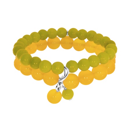 Купить оптом браслет из серебра с агатами 4340876265-18-52 от Krasnoe