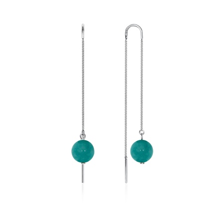 Купить оптом серьги из серебра с агатами 2340650710-6-77 от Krasnoe