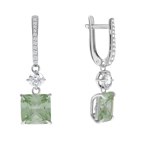 Купить оптом серьги из серебра с фианитами 2340200279-68 от Krasnoe