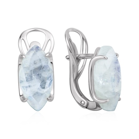 Купить оптом серьги из серебра с лунным камнем 2340936411 от Krasnoe