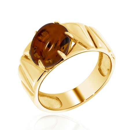 Купить оптом кольцо из серебра с янтарём 1320481395 от Krasnoe