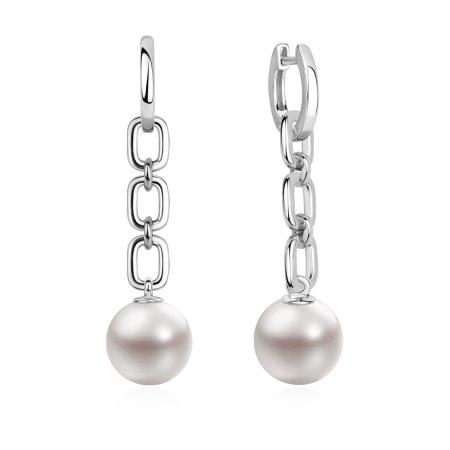 Купить оптом серьги из серебра с жемчугами 2340244525 от Krasnoe