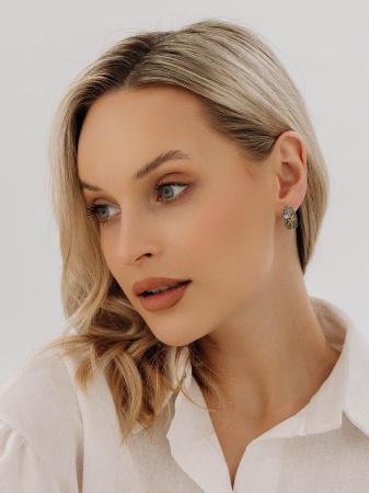 Купить оптом серьги из серебра с топазами 2317071765-73 от Krasnoe