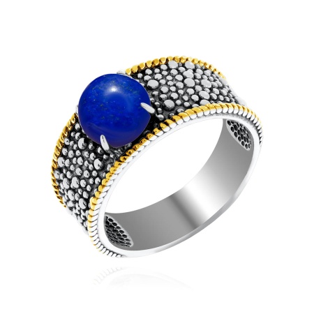 Купить оптом кольцо из серебра с лазуритом 1317471751 от Krasnoe
