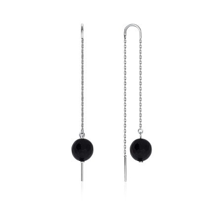 Купить оптом серьги из серебра с синтетическими авантюринами 2340360711-2-80 от Krasnoe