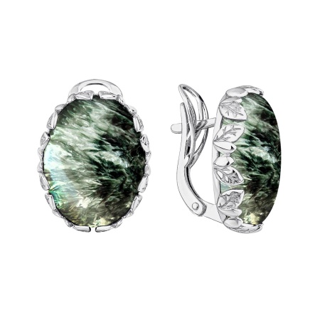 Купить оптом серьги из серебра с серафинитами 2340921855 от Krasnoe