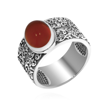 Купить оптом кольцо из серебра с агатом 1310391370-31 от Krasnoe