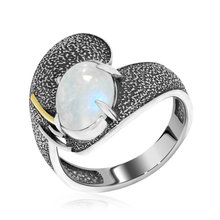 Купить оптом кольцо из серебра с лунным камнем 1317932395 от Krasnoe