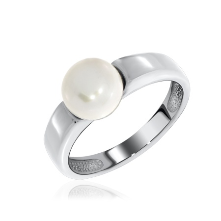 Купить оптом кольцо из серебра с жемчугом 1340051390 от Krasnoe