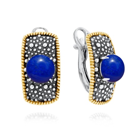 Купить оптом серьги из серебра с лазуритами 2317471751 от Krasnoe