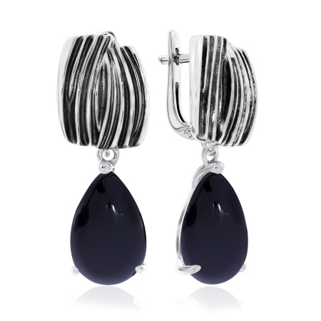 Купить оптом серьги из серебра с агатами 2310391380-20 от Krasnoe