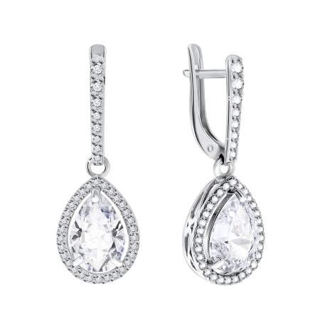 Купить оптом серьги из серебра с фианитами 2340203625л от Krasnoe