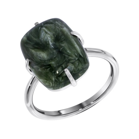 Купить оптом кольцо из серебра с серафинитом 1340924246 от Krasnoe