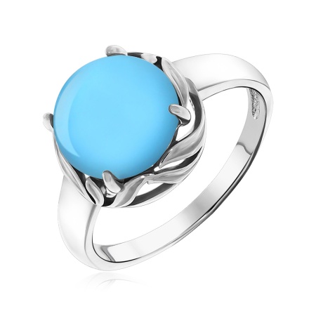 Купить оптом кольцо из серебра с бирюзой 1340311864 от Krasnoe