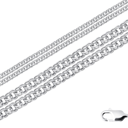 Купить оптом цепь из серебра без вставок 366709080070 от Krasnoe