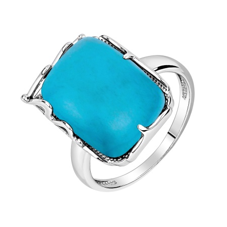 Купить оптом кольцо из серебра с бирюзой 1340315164 от Krasnoe