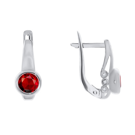 Купить оптом серьги из серебра с фианитами 2340200258-31 от Krasnoe