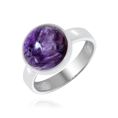 Купить оптом кольцо из серебра с чароитом 1340461831 от Krasnoe