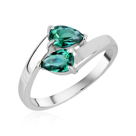 Купить оптом кольцо из серебра с ситаллами 1340885882-64 от Krasnoe