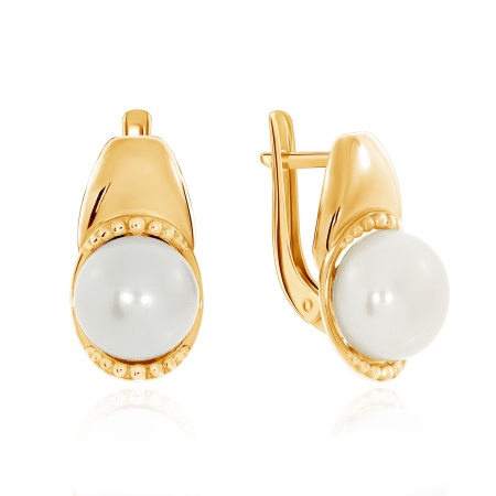 Купить оптом серьги из серебра с жемчугами и жемчугами 2320050895 от Krasnoe