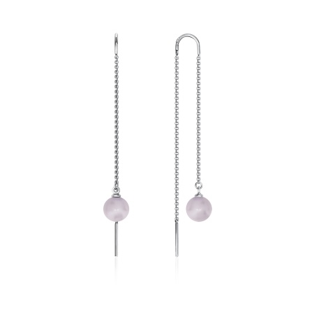 Купить оптом серьги из серебра с жемчугами 2340240718-47 от Krasnoe