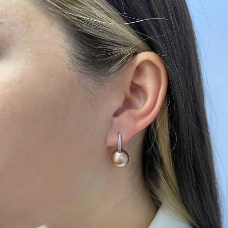 Купить оптом серьги из серебра с жемчугами 2340244318-43 от Krasnoe