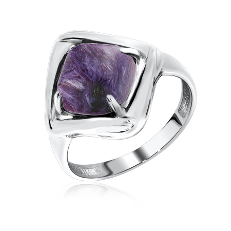 Купить оптом кольцо из серебра с чароитом 1340460950 от Krasnoe