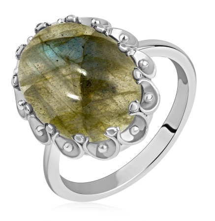 Купить оптом кольцо из серебра с лабрадоритом 1340Л05091 от Krasnoe