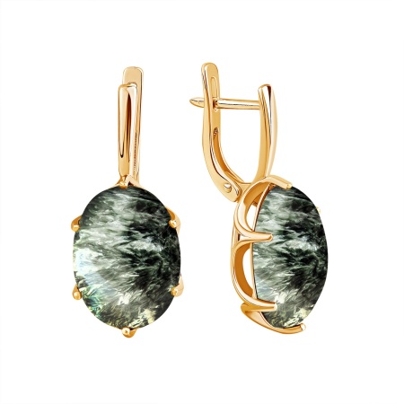 Купить оптом серьги из серебра с серафинитами 2320921944 от Krasnoe