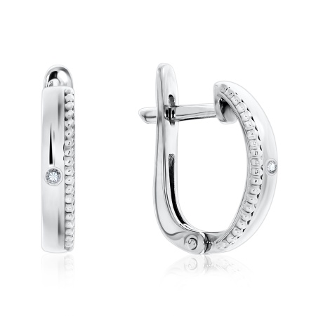 Купить оптом серьги из серебра с бриллиантами 2340000410 от Krasnoe