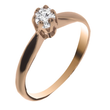 Купить оптом кольцо из серебра с фианитом 1320200022 от Krasnoe