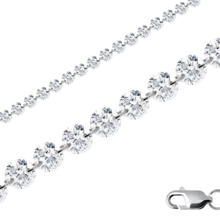 Купить оптом браслет из серебра с фианитами 4340203040-19 от Krasnoe