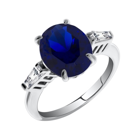 Купить оптом кольцо из серебра со шпинелью и фианитами 1340840220-80 от Krasnoe