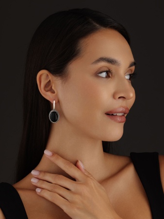 Купить оптом серьги из серебра с агатами 2310390963-20 от Krasnoe