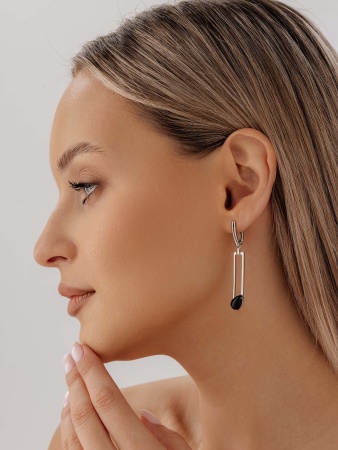 Купить оптом серьги из серебра с агатами 2340391516-20 от Krasnoe