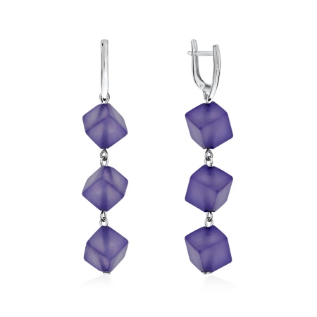 Купить оптом серьги из серебра с агатами 2340390311-70 от Krasnoe