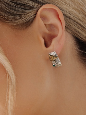 Купить оптом серьги из серебра с агатами 2317391769-60 от Krasnoe