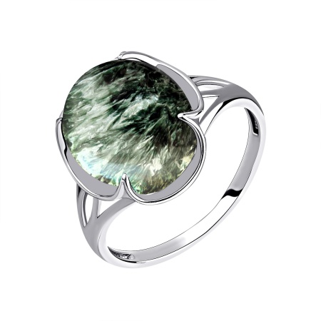 Купить оптом кольцо из серебра с серафинитом 1340921943 от Krasnoe