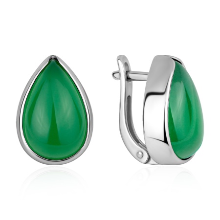 Купить оптом серьги из серебра с агатами 2340396373-60 от Krasnoe